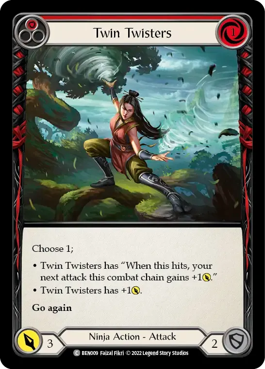 Twin Twisters (Red) — Benji - Blitz Deck — Flesh and Blood