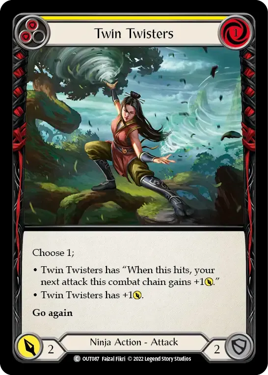 Twin Twisters (Yellow) from Outsiders - Flesh and Blood