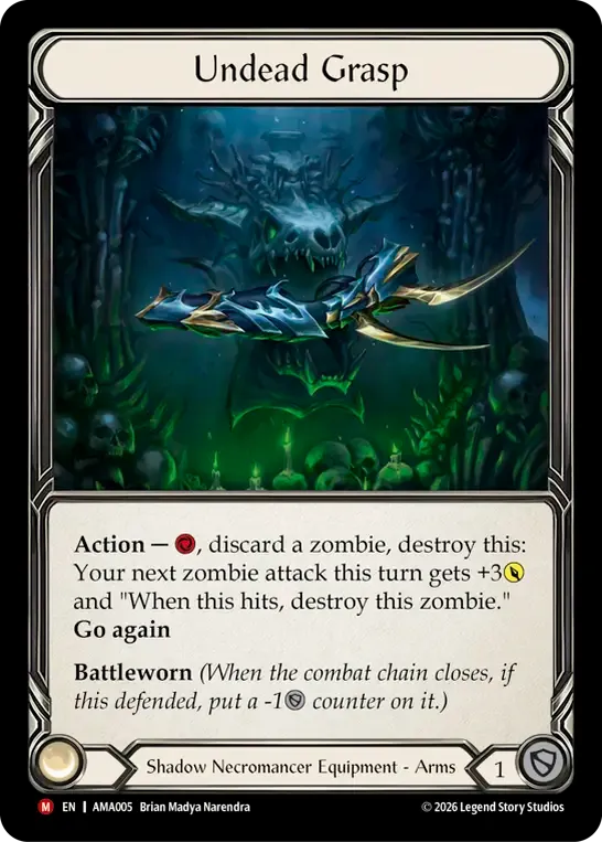 死者の掌握 — Armory Deck - Malice, Domina of the Dead — Flesh and Blood
