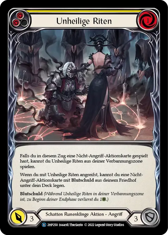 Unhallowed Rites (Yellow) — History Pack 2 - Black Label — Flesh and Blood