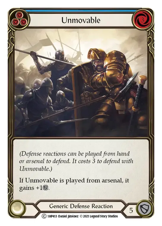 Unmovable (Blue) — History Pack 1 — Flesh and Blood