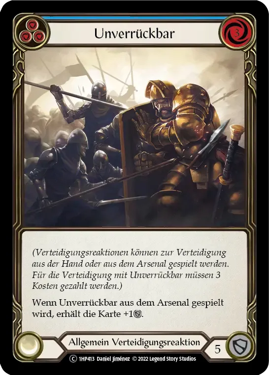 Unmovable (Blue) from History Pack 1 - Black Label - Flesh and Blood