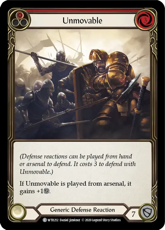 Unmovable (Red) — Welcome to Rathe - Unlimited — Flesh and Blood