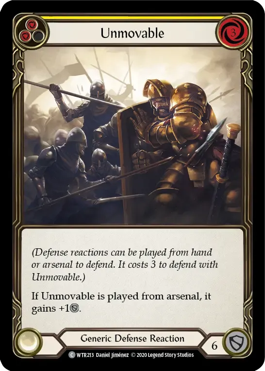 Unmovable (Yellow) — Welcome to Rathe - Unlimited — Flesh and Blood