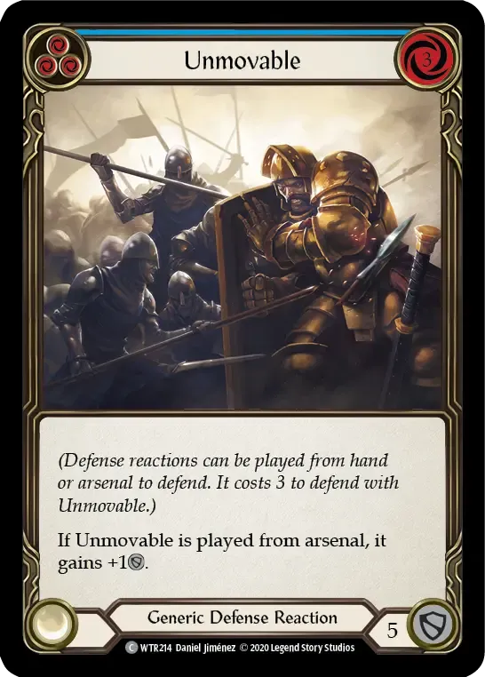 Unmovable (Blue) — Welcome to Rathe - Unlimited — Flesh and Blood