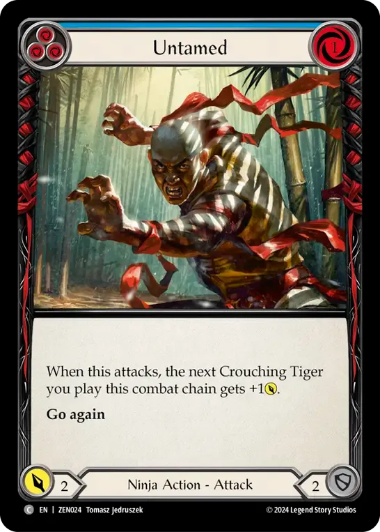 Untamed (Blue) — Zen - Blitz Deck — Flesh and Blood