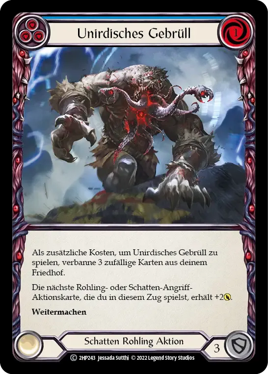 Unworldly Bellow (Blue) from History Pack 2 - Black Label - Flesh and Blood