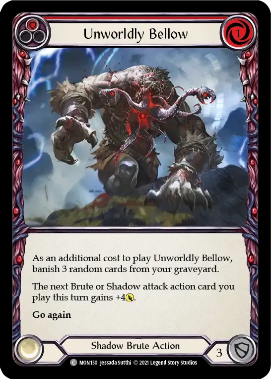 Unworldly Bellow (Red) — Monarch — Flesh and Blood