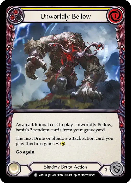 Unworldly Bellow (Yellow) — Monarch — Flesh and Blood