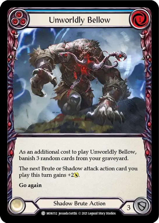 Unworldly Bellow (Blue) — Monarch — Flesh and Blood