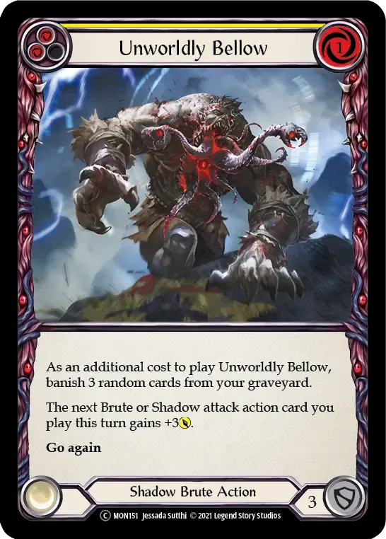 Unworldly Bellow (Yellow) — Monarch - Unlimited — Flesh and Blood