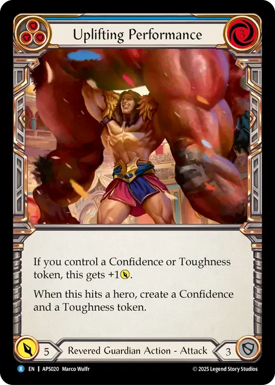 Uplifting Performance (Blue) — Armory Deck - Pleiades, Superstar — Flesh and Blood