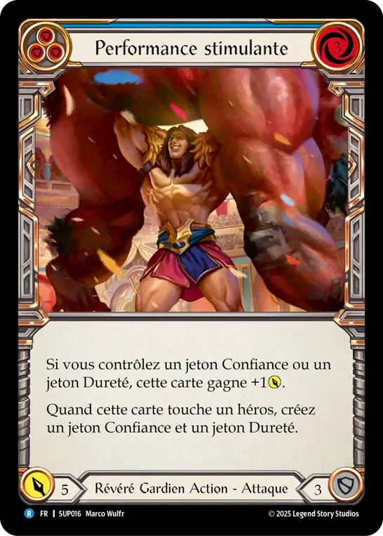 Performance stimulante — Super Slam — Flesh and Blood