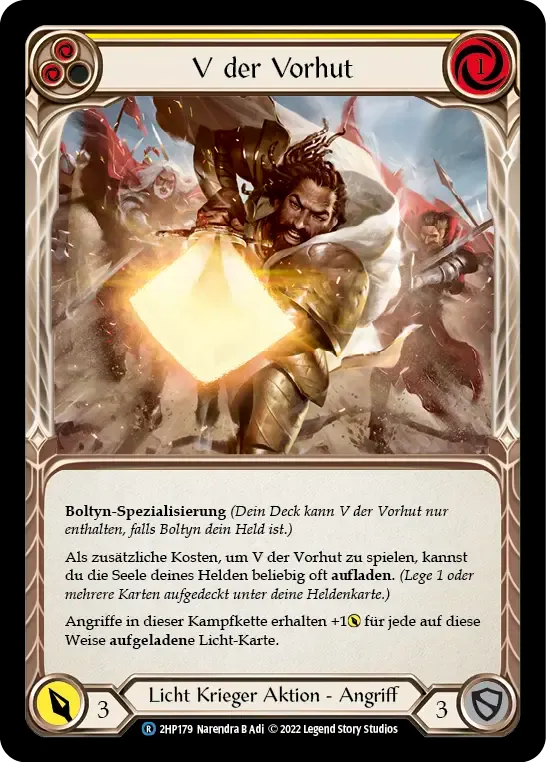 V of the Vanguard (Yellow) — History Pack 2 - Black Label — Flesh and Blood
