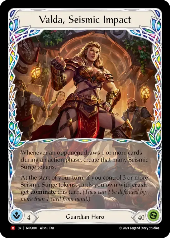 Valda, Seismic Impact — Mastery Pack Guardian — Flesh and Blood