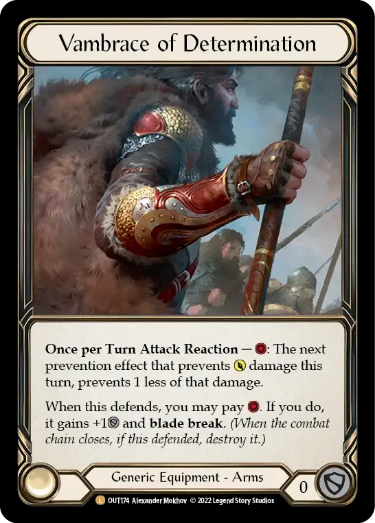 Vambrace of Determination — Outsiders — Flesh and Blood