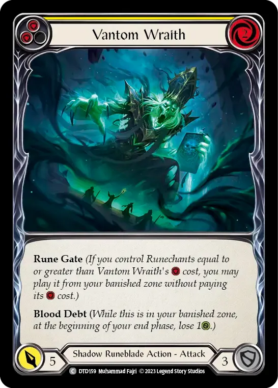 Vantom Wraith (Yellow) — Dusk till Dawn — Flesh and Blood