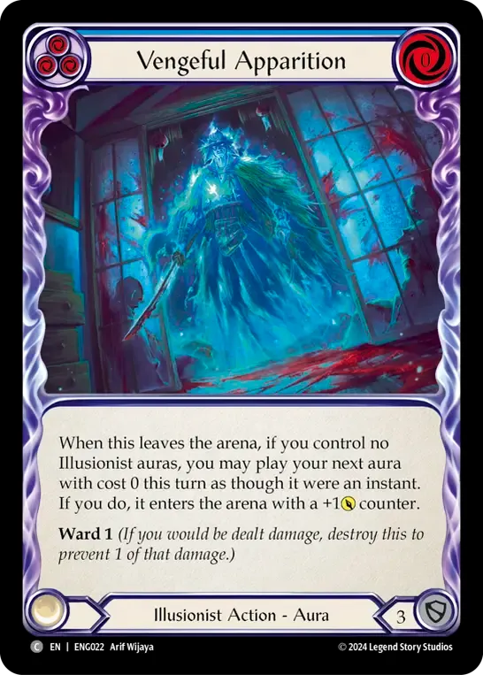 Vengeful Apparition (Blue) — Enigma - Blitz Deck — Flesh and Blood