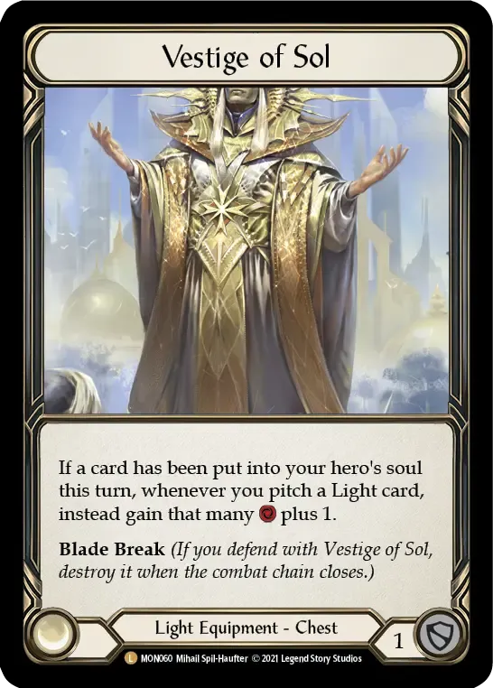 Vestige of Sol — Monarch — Flesh and Blood