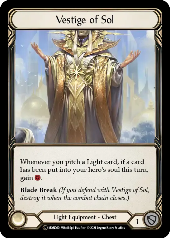 Vestige of Sol — Monarch - Unlimited — Flesh and Blood