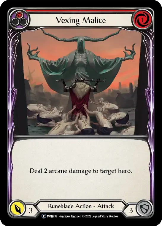 Vexing Malice (Red) — Monarch - Unlimited — Flesh and Blood