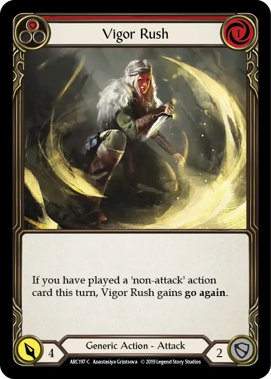 Vigor Rush (Red) — Arcane Rising — Flesh and Blood