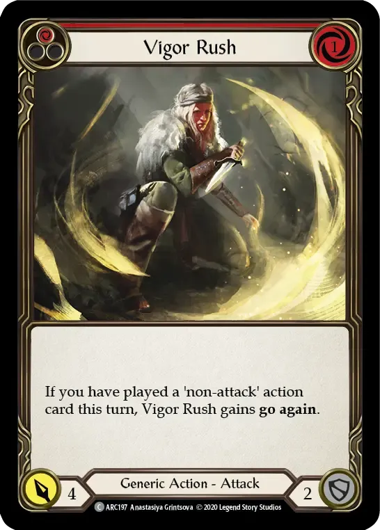 Vigor Rush (Red) — Arcane Rising - Unlimited — Flesh and Blood