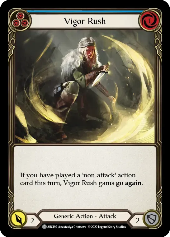 Vigor Rush (Blue) — Arcane Rising - Unlimited — Flesh and Blood