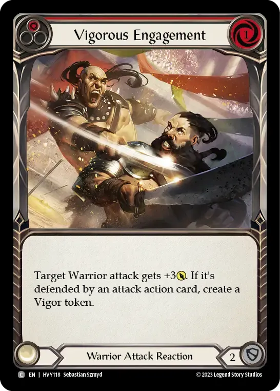 Vigorous Engagement (Red) — Heavy Hitters — Flesh and Blood