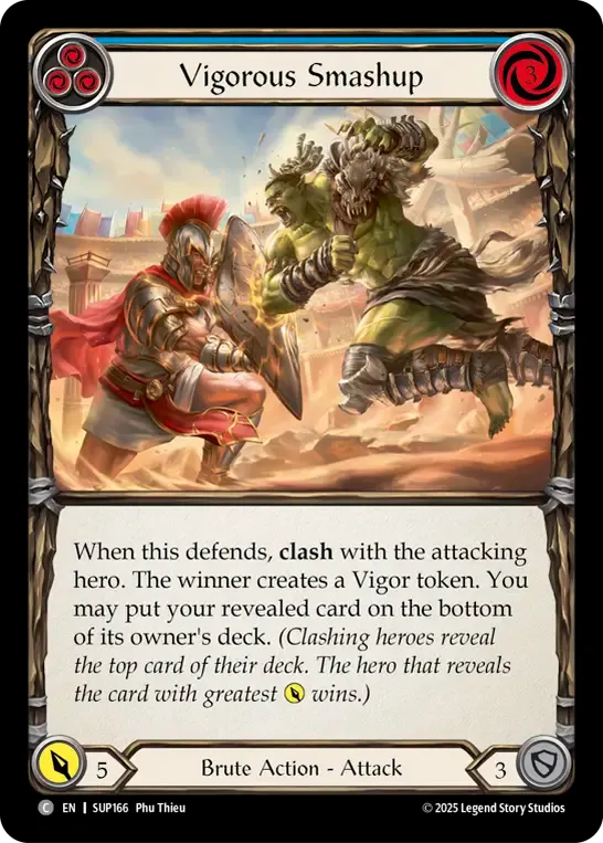 Écrasement vigoureux — Super Slam — Flesh and Blood
