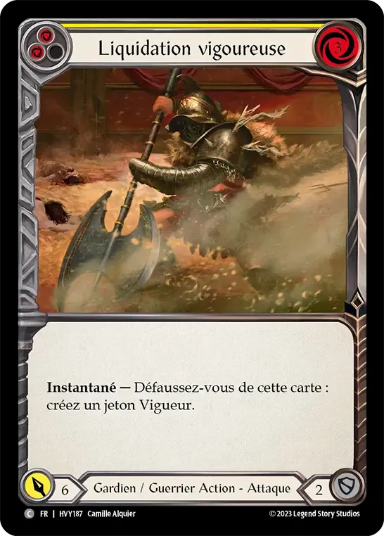 Liquidation vigoureuse — Heavy Hitters — Flesh and Blood