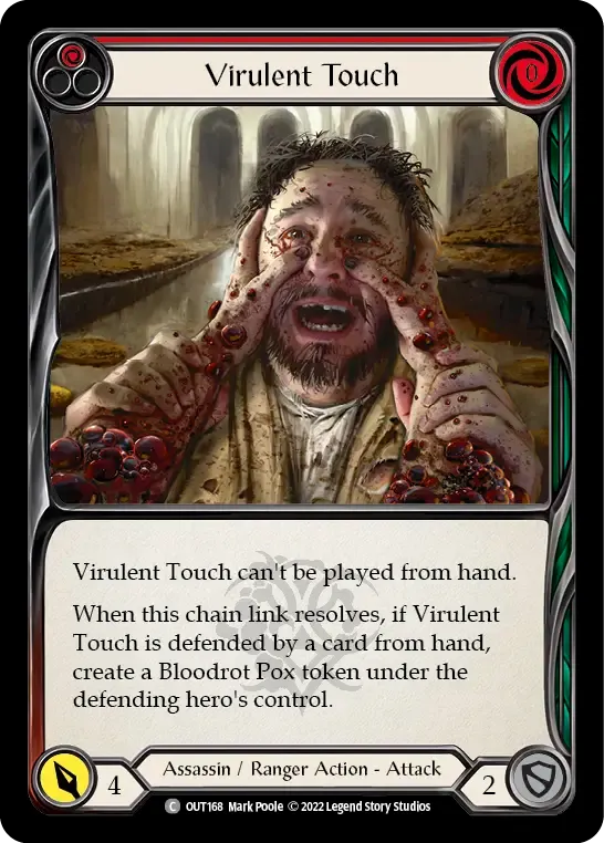 Virulent Touch (Red) — Outsiders — Flesh and Blood