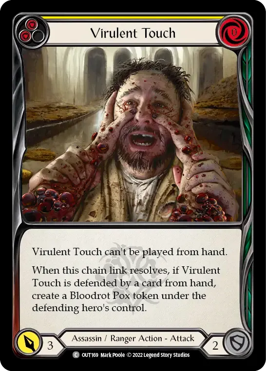 Virulent Touch (Yellow) — Outsiders — Flesh and Blood
