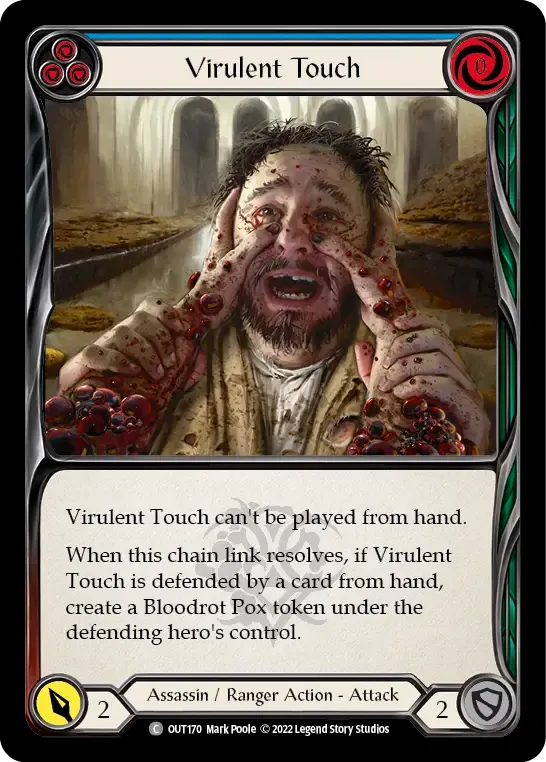 Virulent Touch (Blue) — Outsiders — Flesh and Blood