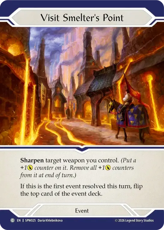 Visit Smelter's Point — Smash Palace - Chorus of Steel — Flesh and Blood