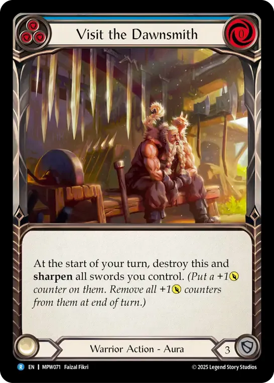 Visit the Dawnsmith (Blue) — Mastery Pack Warrior — Flesh and Blood