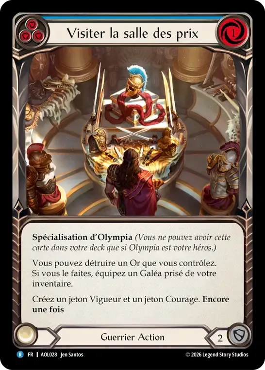 Visiter la salle des prix — Armory Deck - Olympia, Prized Fighter — Flesh and Blood