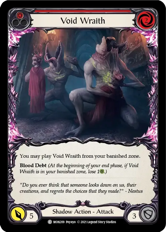 Void Wraith (Red) — Monarch — Flesh and Blood