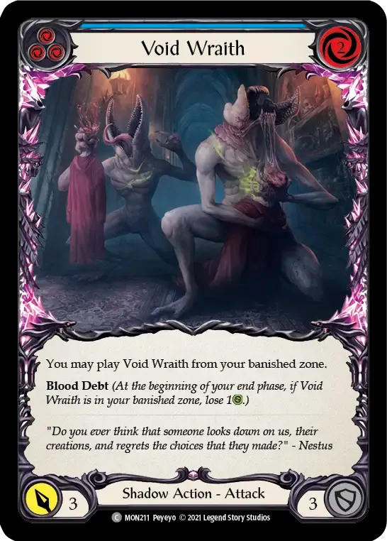 Void Wraith (Blue) — Monarch — Flesh and Blood