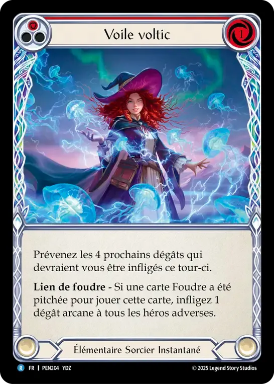 Voltic Veil (Red) — Compendium of Rathe — Flesh and Blood