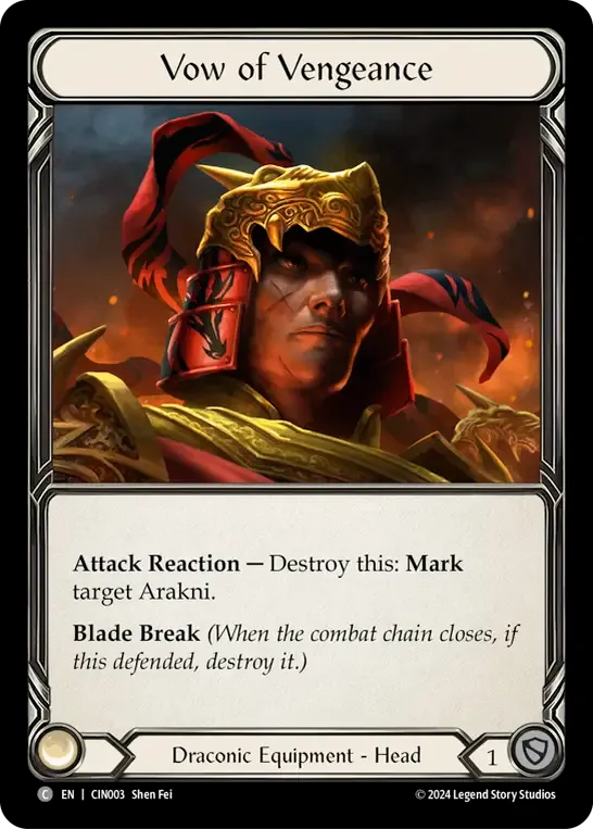 Vow of Vengeance — The Hunted Blitz Deck - Cindra — Flesh and Blood