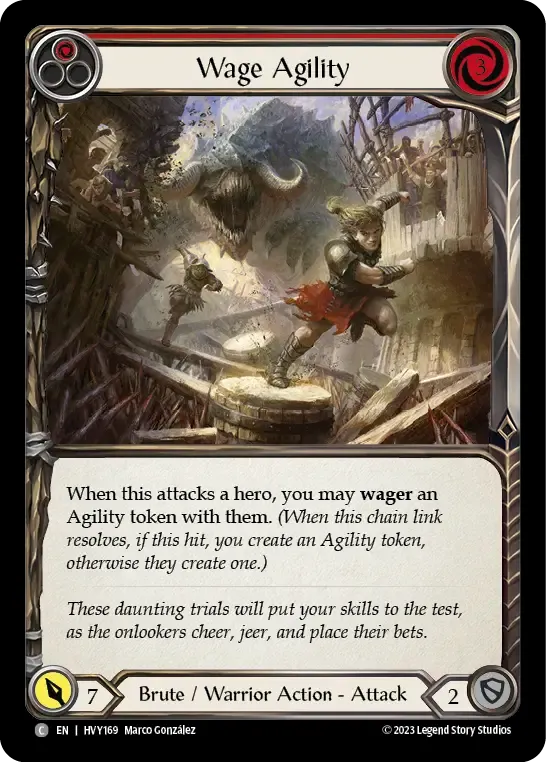 Wage Agility (Red) from Heavy Hitters - Flesh and Blood