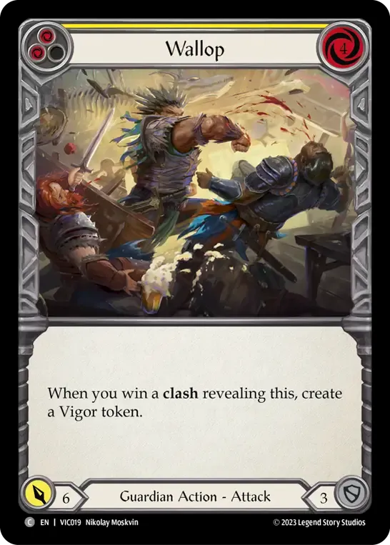 Wallop (Yellow) — Victor - Heavy Hitters Blitz Deck — Flesh and Blood