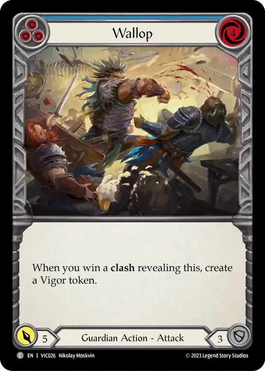 Wallop (Blue) — Victor - Heavy Hitters Blitz Deck — Flesh and Blood