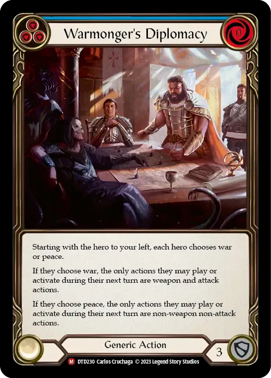 Warmonger's Diplomacy — Dusk till Dawn — Flesh and Blood