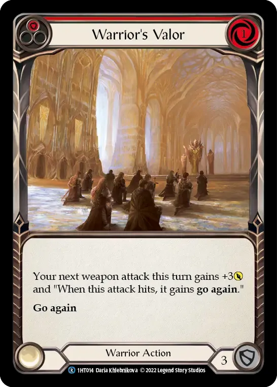 Warrior's Valor (Red) — Dorinthea - Blitz Deck — Flesh and Blood
