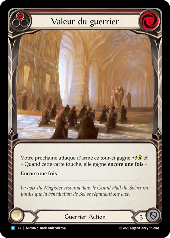 Valeur du guerrier — Mastery Pack Warrior — Flesh and Blood