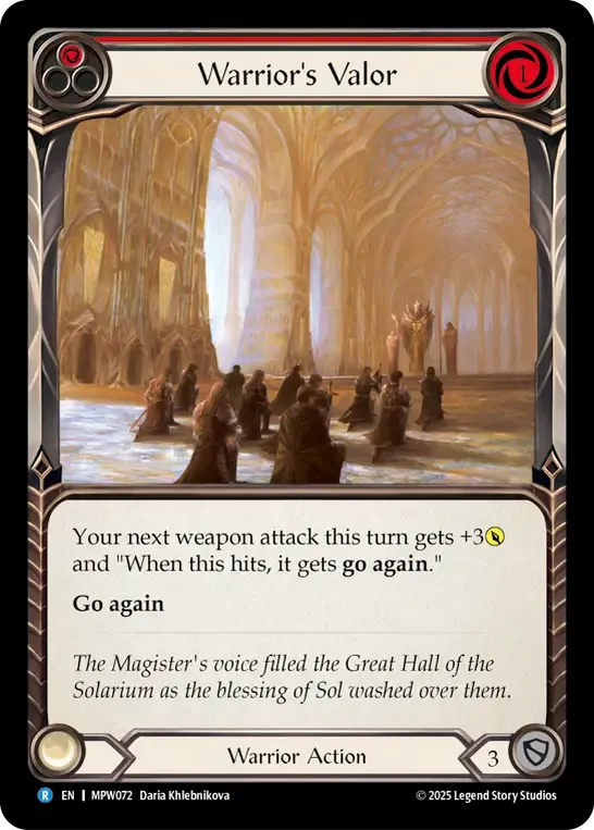 Valeur du guerrier — Mastery Pack Warrior — Flesh and Blood