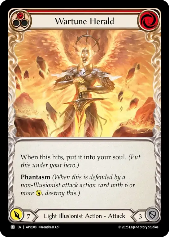 Wartune Herald (Red) — Armory Deck Legends - Prism Sculptor of Arc Light — Flesh and Blood