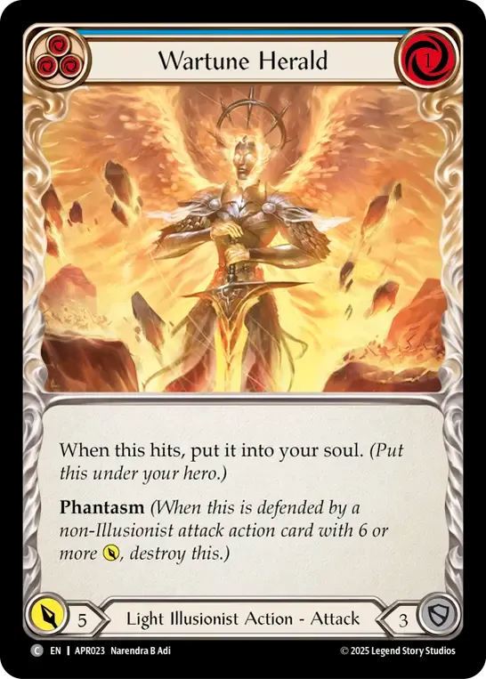 Wartune Herald (Blue) — Armory Deck Legends - Prism Sculptor of Arc Light — Flesh and Blood